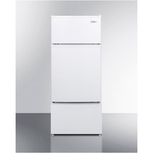 Summit Appliance CP351W Compact Two-Door Refrigerator-Freezer