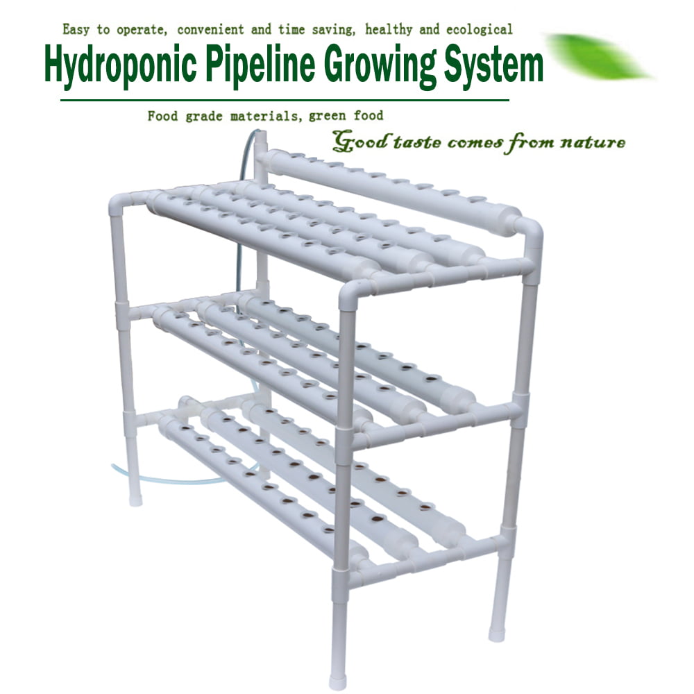 TECHTONGDA 90 Holes Hydroponic Site Grow Kit Garden Plant System Indoor Grow Kit Pipeline Vegetable Planter