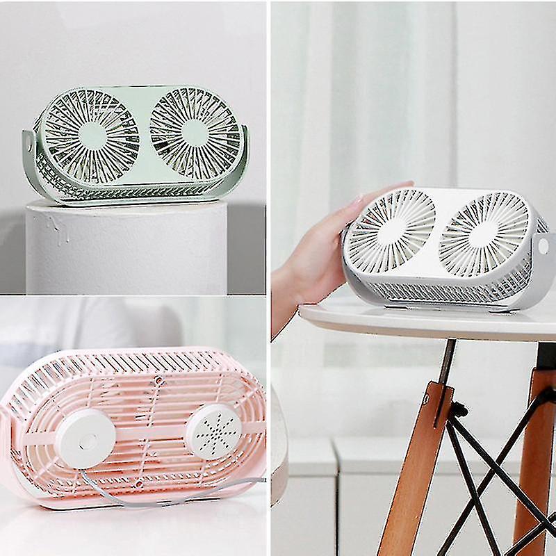 Double Head Fan 360 Adjustable Usb Mini Aromatherapy Fan