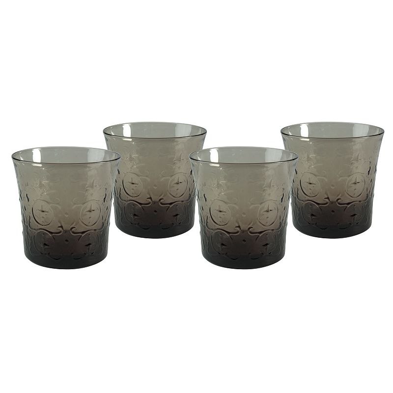 Artland Echo Smoke 4-pc. Double Old-Fashioned Glass Set