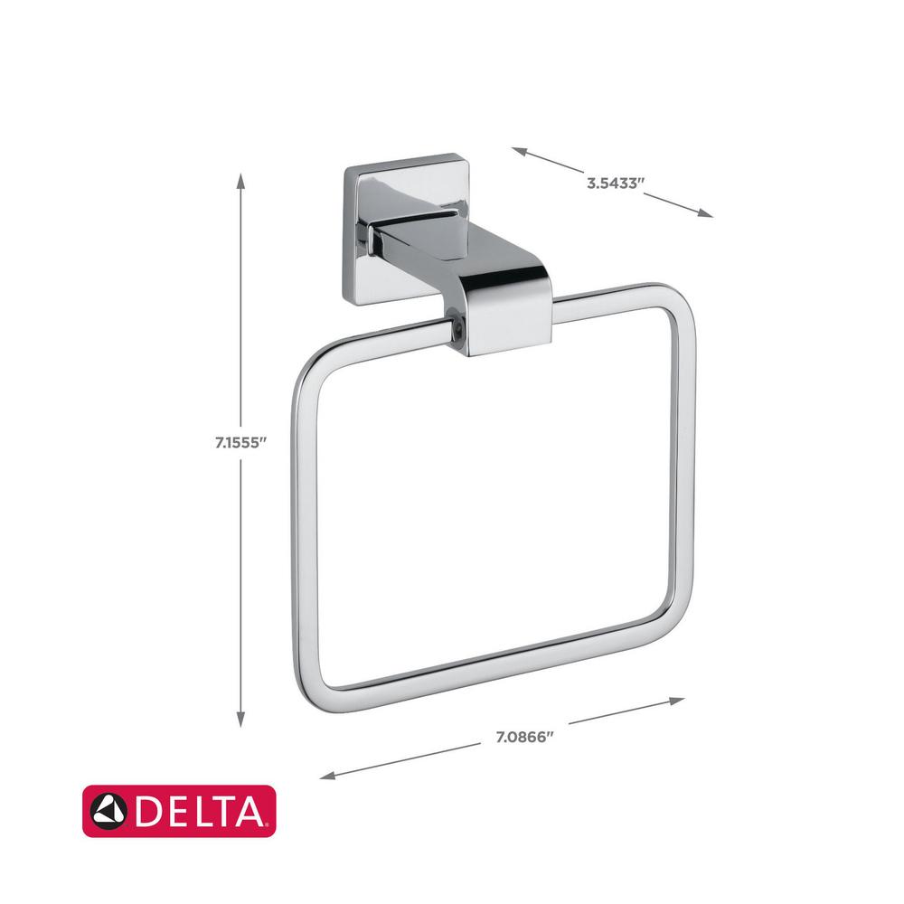 Ara Towel Ring in Chrome