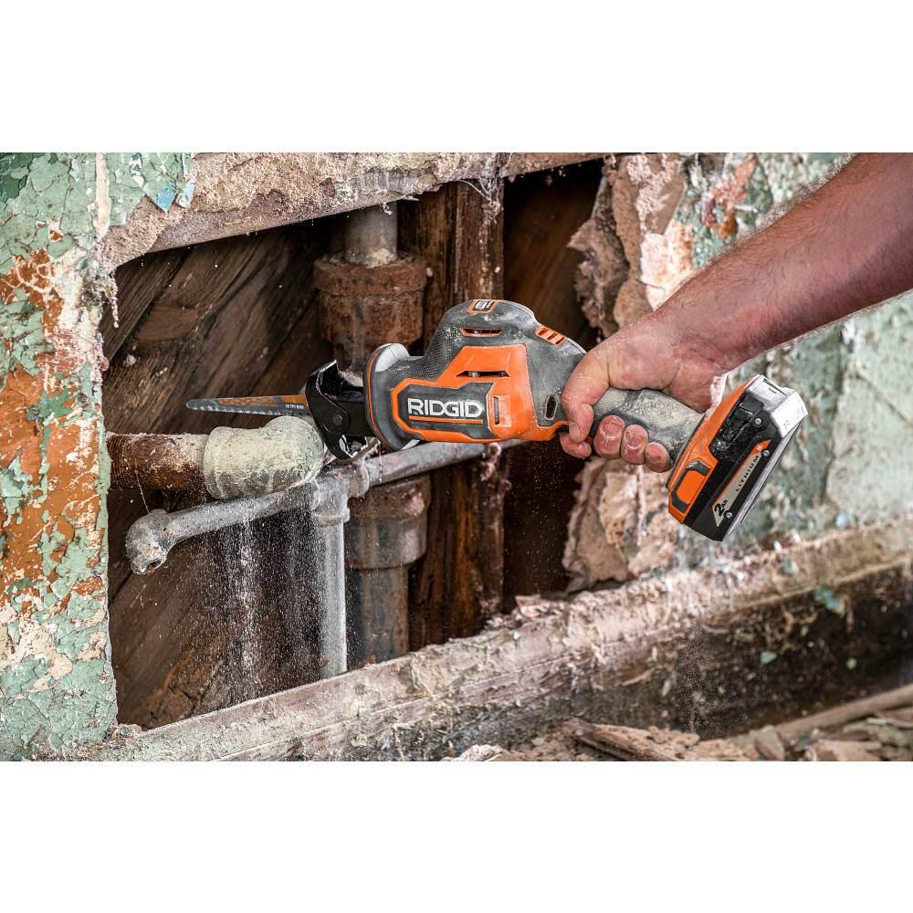 RIDGID 18V SubCompact Brushless Cordless One-Handed Reciprocating Saw (Tool Only) R8648B