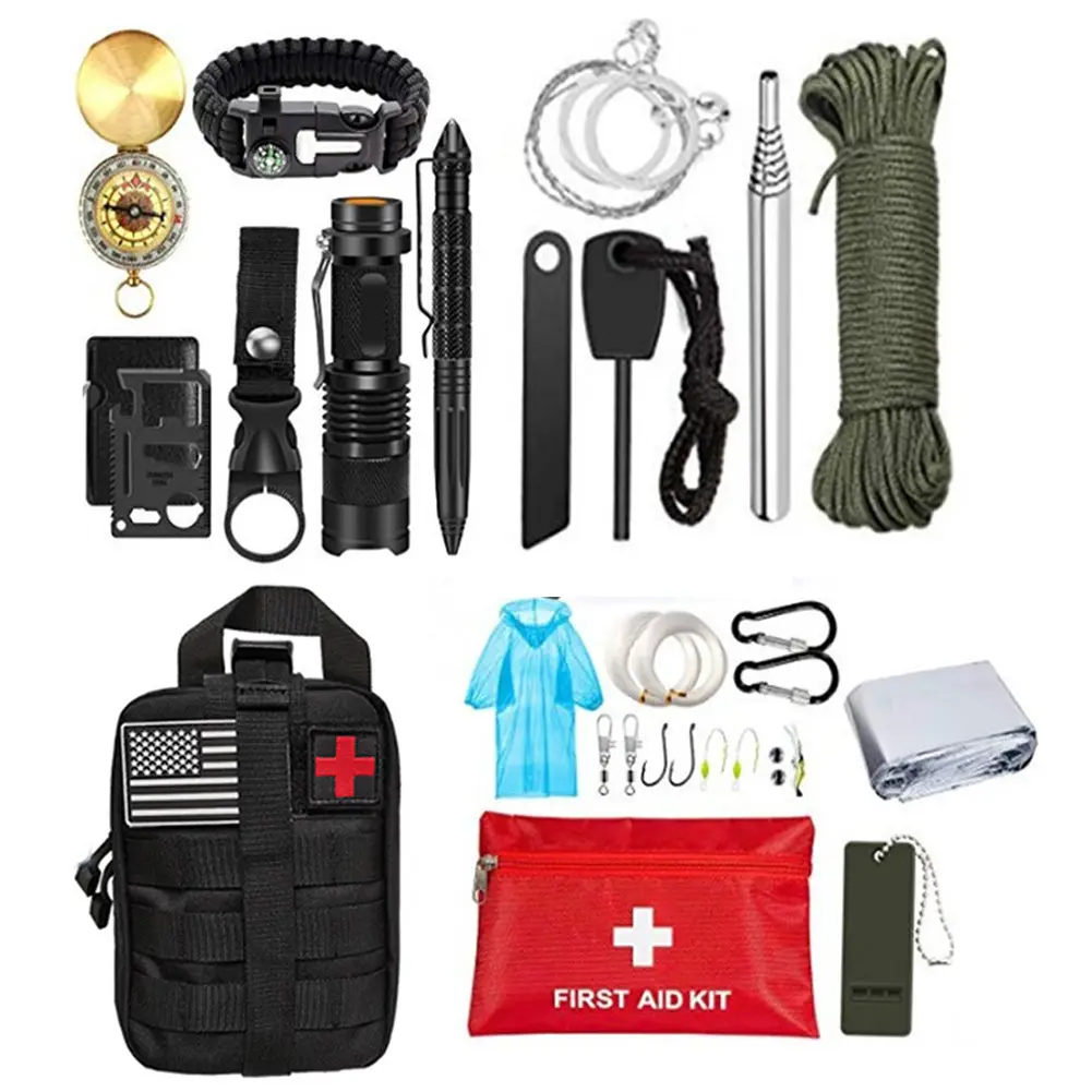 Wholesale Survival Kit Outdoor Survival Kit Tactical Backpack Emergency Kit Camping Hiking Other Camping