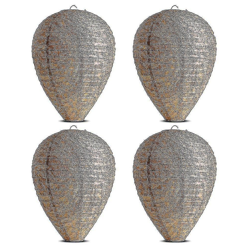 4pcs Wasp Nest Decoy Hanging Fake Trap For Home And Garden Outdoors-yyc