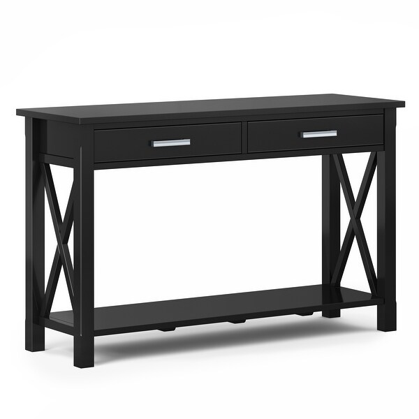 WYNDENHALL Waterloo SOLID WOOD 47 inch Wide Contemporary Console Sofa Table - 47.4 Inches wide