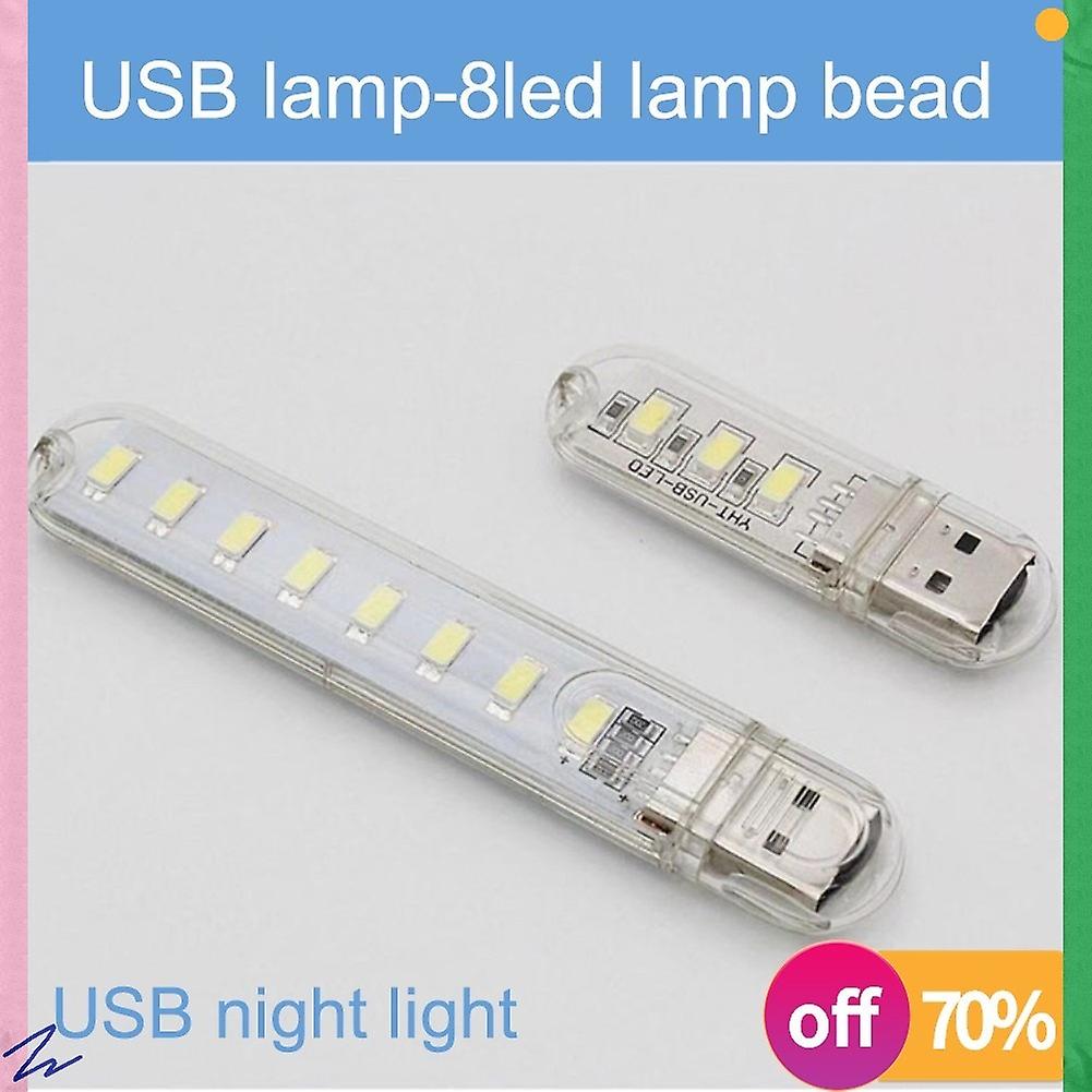 Mini Portable Usb Led Book Light Dc5v Ultra Bright Reading Book Desk Lamp 3leds 8leds Lights