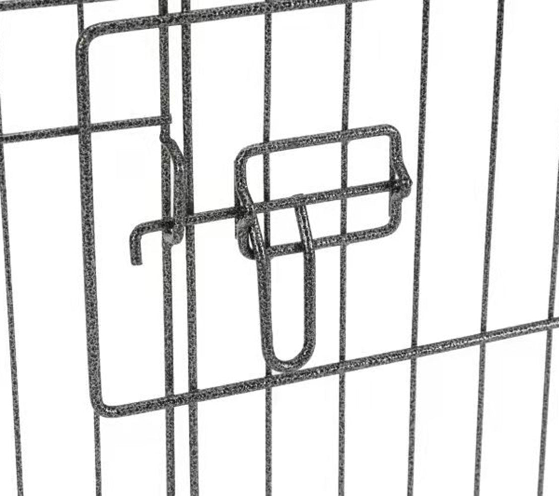 Dog Playpen 8 Panel Foldable Dog Pen Indoor/Outdoor Puppy Pen Pet Playpen for Small/Large Dogs Heavy Duty Metal Exercise Fence for Small Animals with Door for Garden Play Yard 24