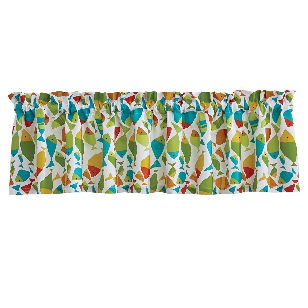 Split P Fabulous Fish Valance 72 x27 x27 l Green