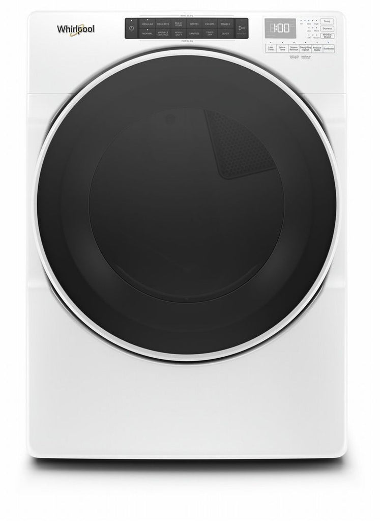 Whirlpool YWED6620HW 74 cu ft Electric Dryer with Steam Cycles In W