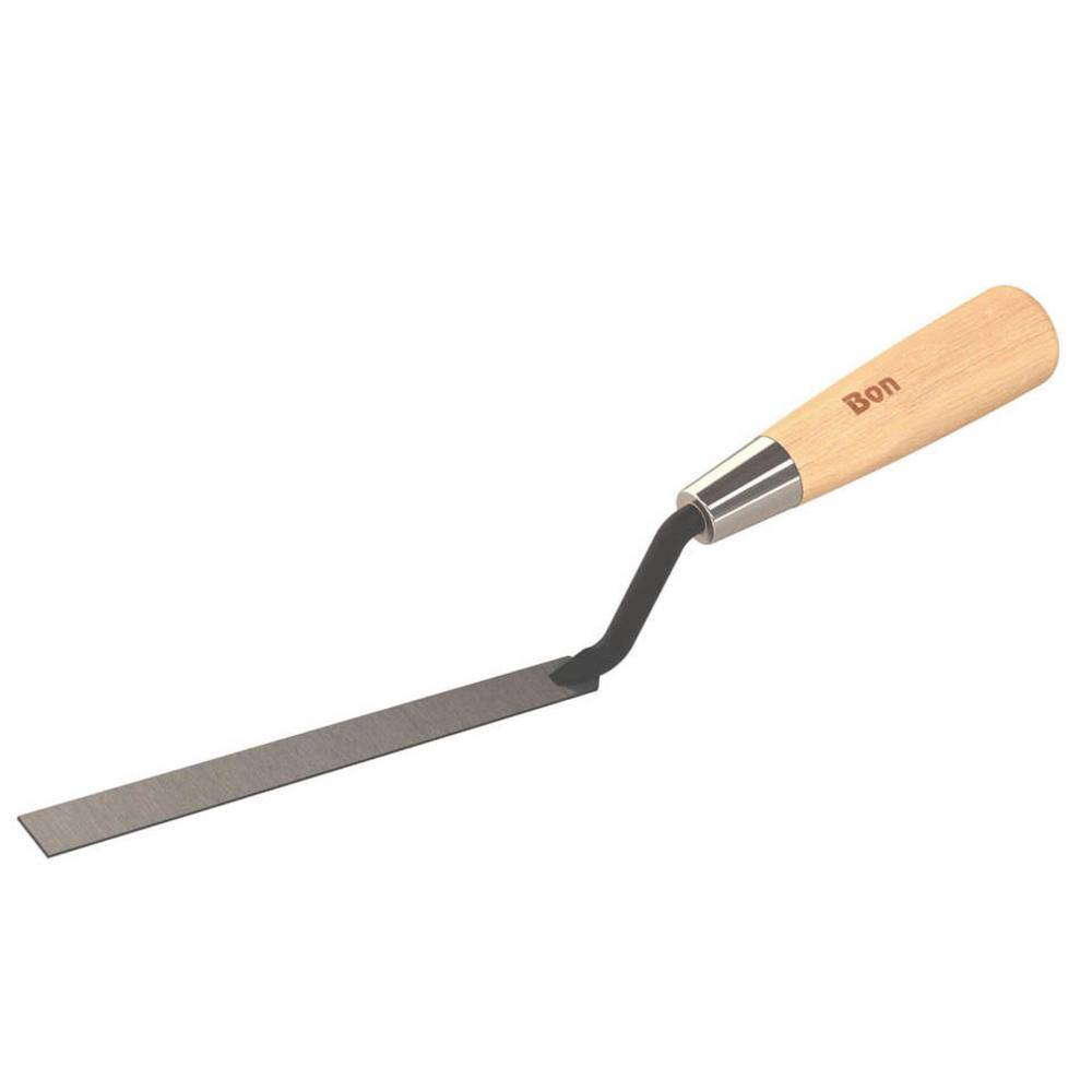 Bon Tool 14 in. Flexible Carbon Steel Caulking Trowel with Wood Handle 11-251