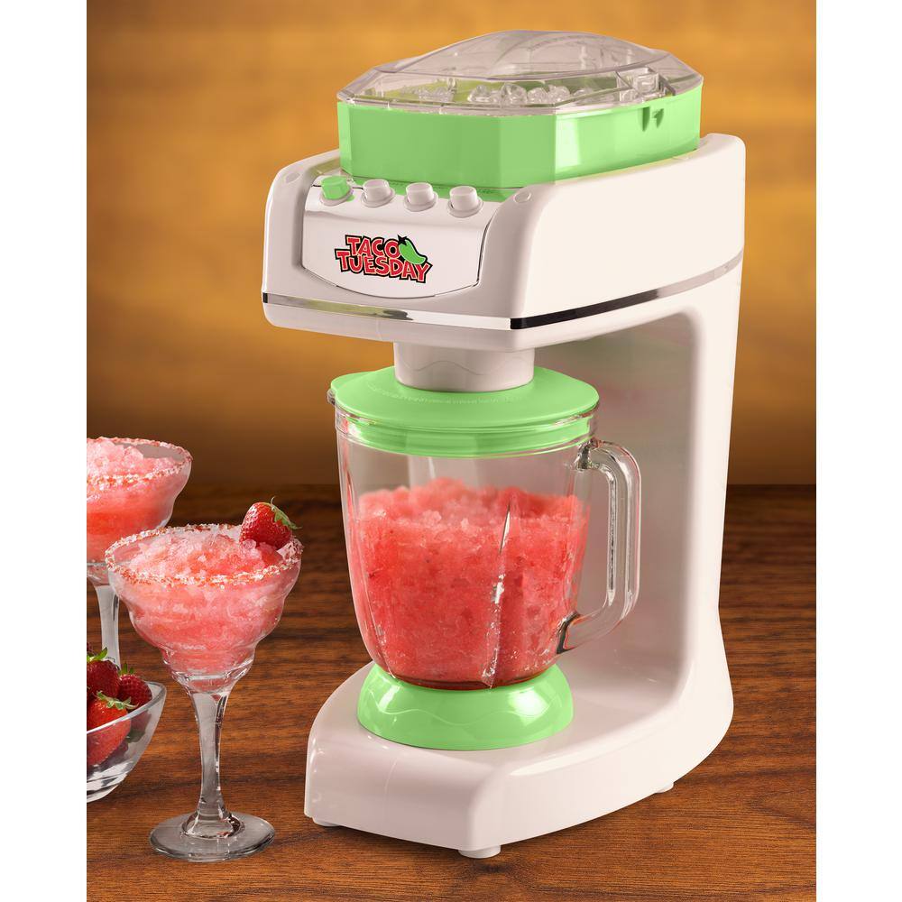 TACO TUESDAY 56 oz. Single Speed Green Margarita and Slush Maker Blender TTMS56LG