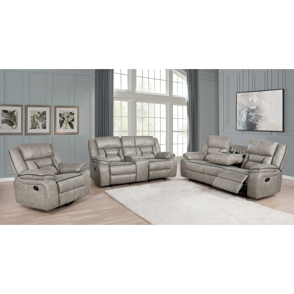 Coaster Furniture Greer 3 piece Upholstered Tufted Living Room Set