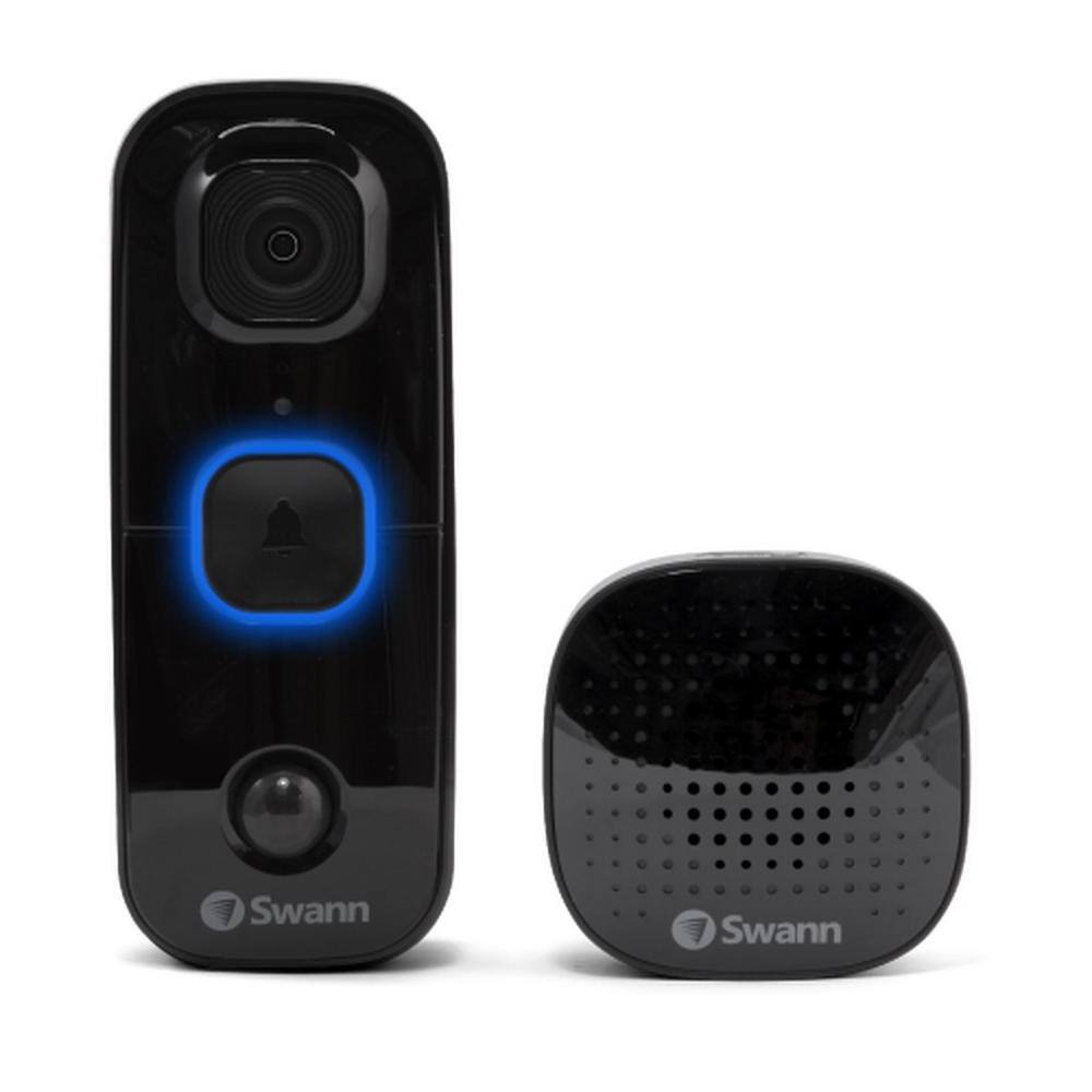 Swann Buddy Wired and Wireless Smart Video Doorbell Camera with Chime SWIFI-BUDDY-GL