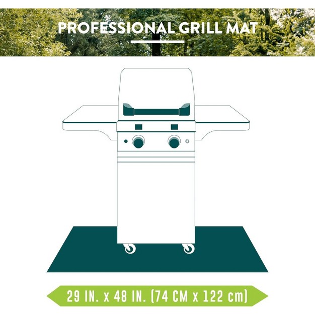 Patio Companion Professional Heavy Duty 48 29 Under Grill Mat 5 Year Warranty Fire Resistant Oil proof Waterproof Non slip Bbq Protector