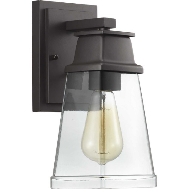 Progress Lighting Greene Ridge 1 light Outdoor Black Wall Lantern With Shade