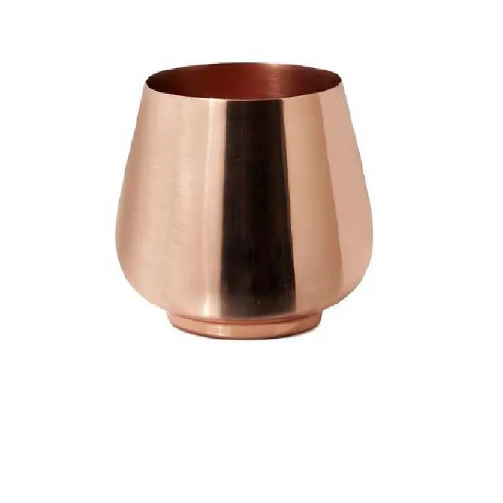 Home Interior Design Copper Finished Metal Planter Home Indoor Outdoor Garden Usage Customized Size Metal Planter