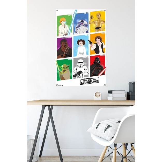 Trends International Star Wars Saga Galaxy Grid Unframed Wall Poster Prints