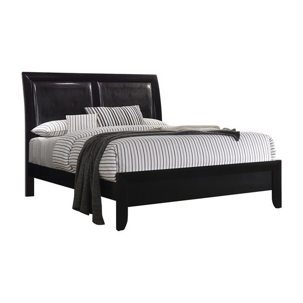 Transylvania Black 2-piece Panel Bedroom Set with Nightstand - - 34951826