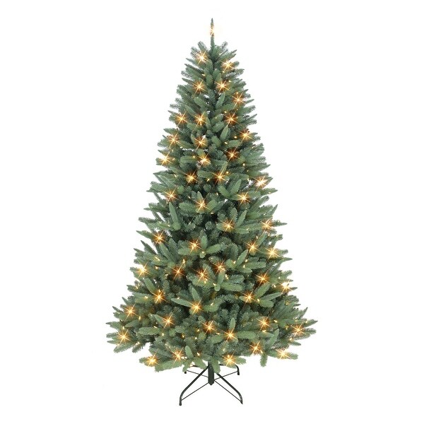 Puleo International 7.5 ft. PreLit Monterey Spruce Tree