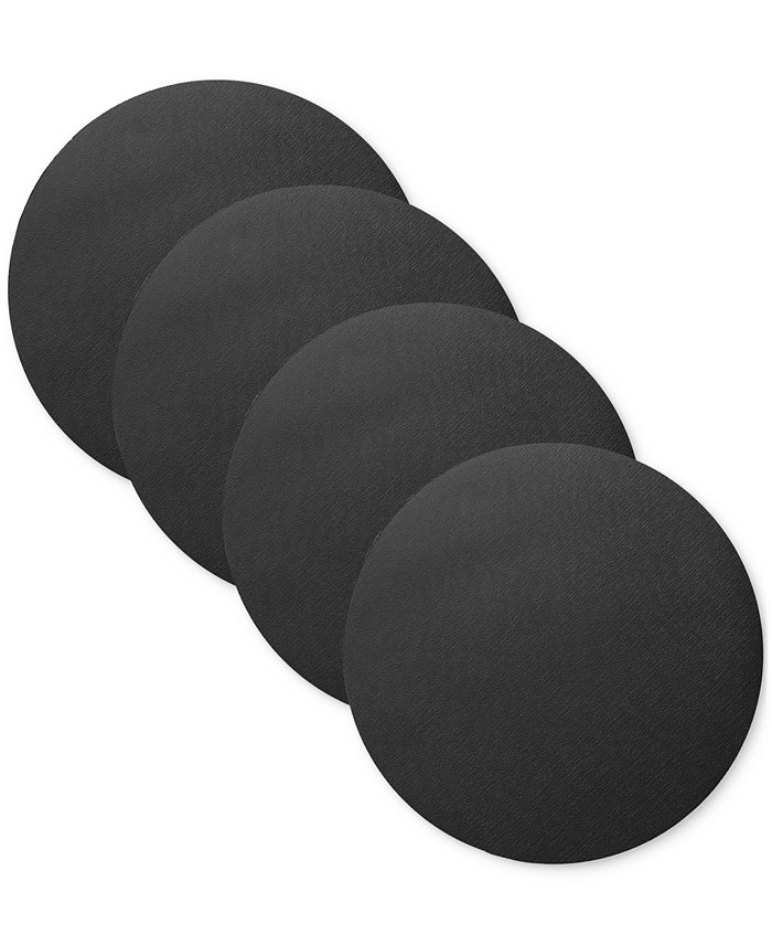 Villeroy and Boch Manufacture Rock Round Faux Leather Placemats Set of 4