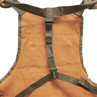 BUCKET BOSS 23 in. 16-Pocket Duckwear Super Bib Tool Apron 80200