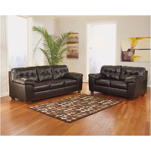 Signature Design by Ashley Alliston Living Room Set in Chocolate