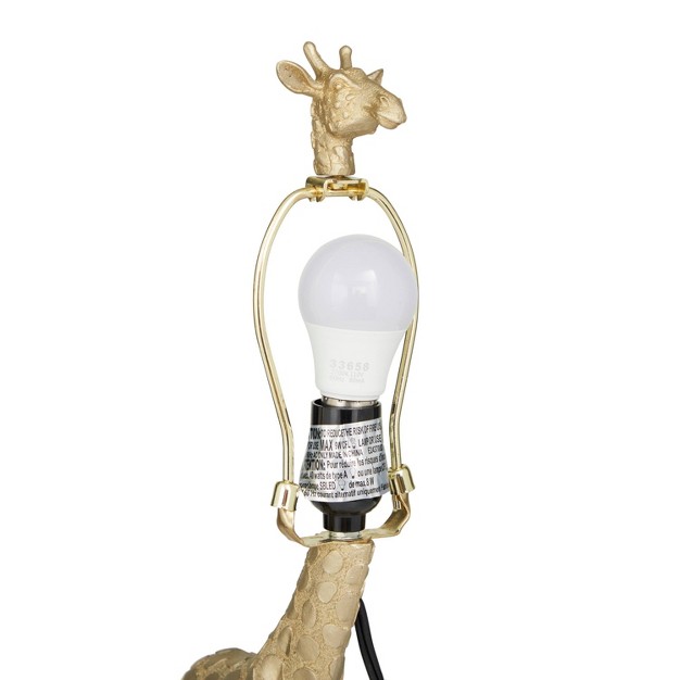 Eclectic Polyresin Giraffe Table Lamp Gold Olivia amp May