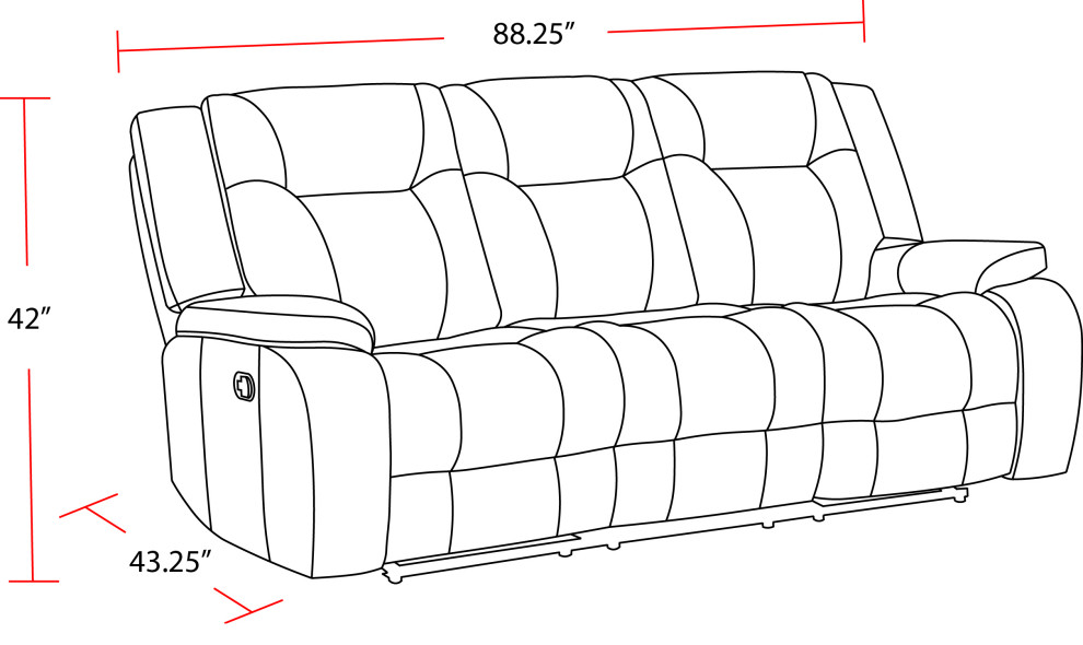 Parker Living Blake Manual Sofa Desert Taupe   Contemporary   Sofas   by Parker House  Houzz