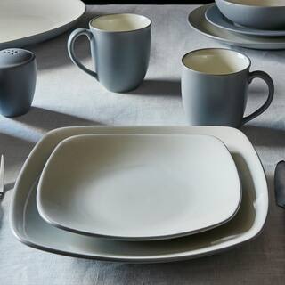 Noritake Colorwave Slate Grey Stoneware Coupe 4-Piece Place Setting (Service for 1) 5107-04G