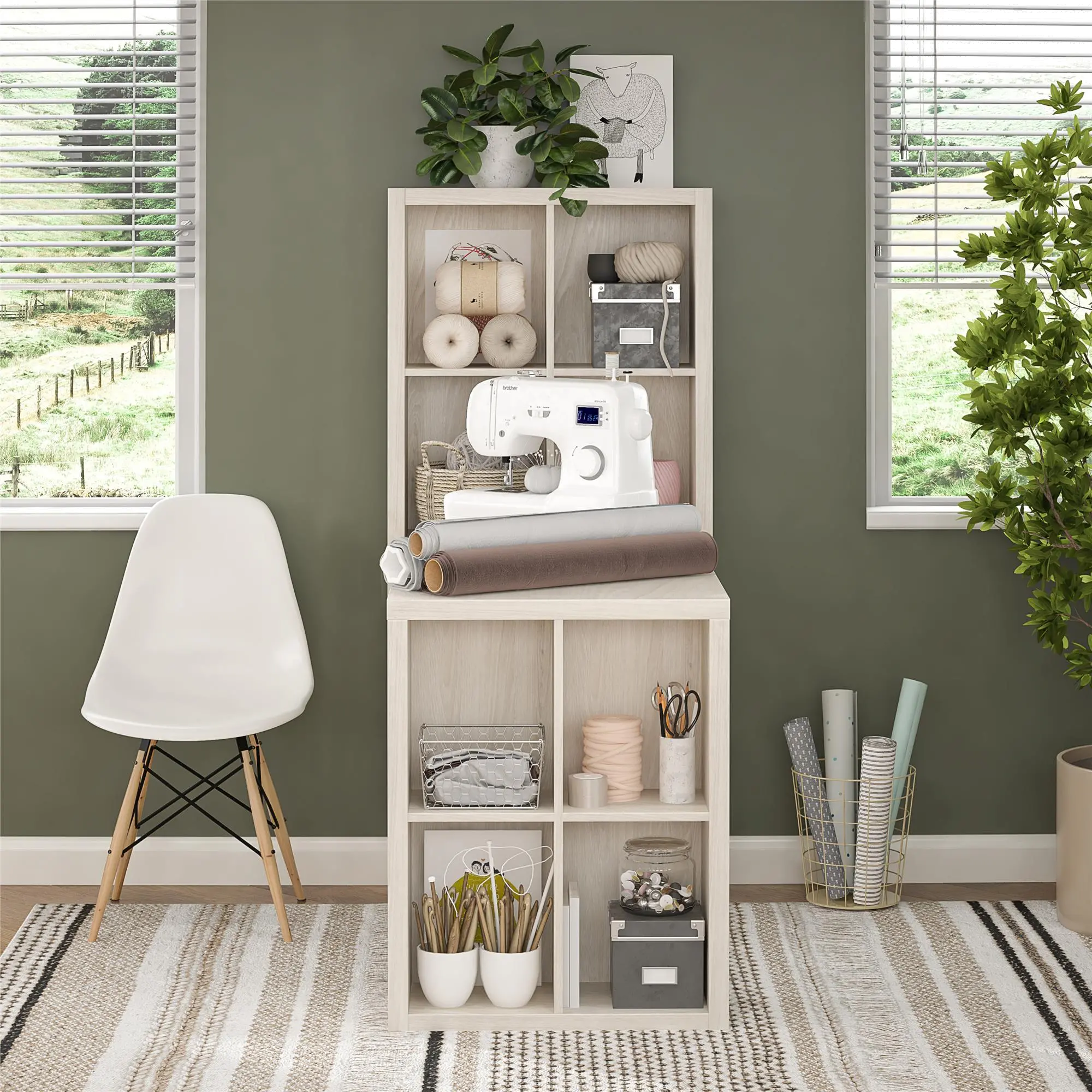 London Ivory Oak Hobby Craft Desk