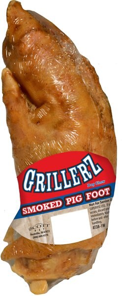 Grillerz Smoked Pig Foot Dog Treat