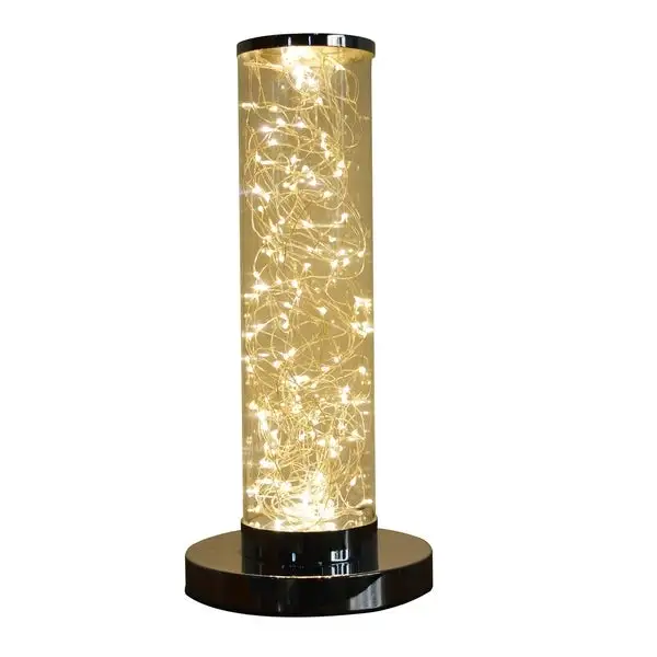 Exposed Rope LED Minari Clear Column Floor Lamp