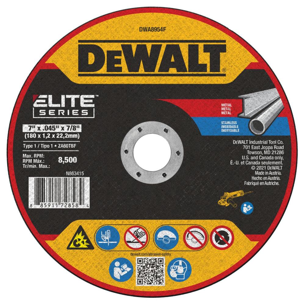 DEWALT Cutting Wheel 7 x .045 x 7/8 XP T1 DWA8954F from DEWALT