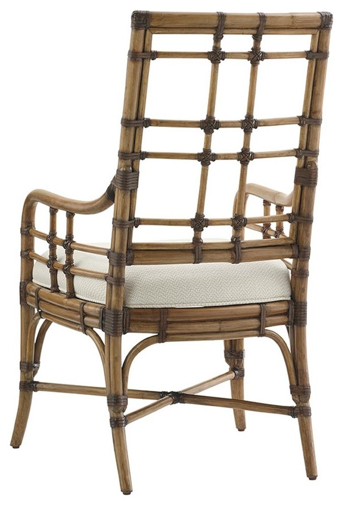 Tommy Bahama Twin Palms Seaview Arm Chair   Tropical   Dining Chairs   by Emma Mason  Houzz