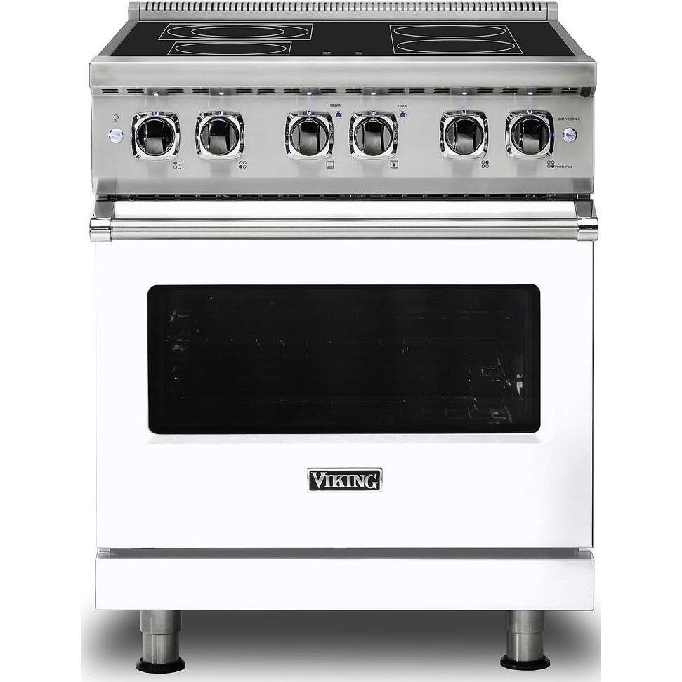 Viking 30-inch Freestanding Electric Range with SoftLit LED Lights VER5301-4BWH