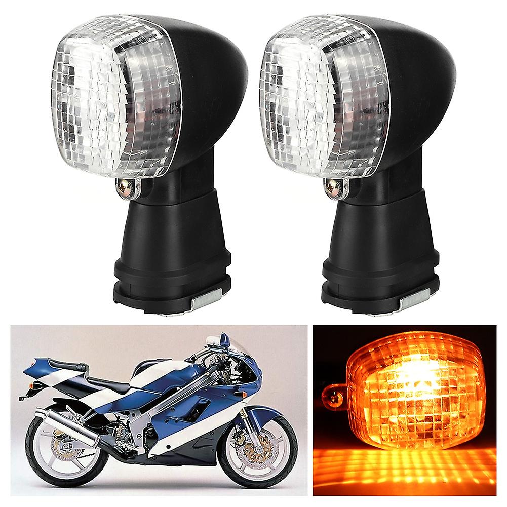 Motorcycle Led Turn Signal Indicator Lights Fit For Kawasaki Zxr 250r/400r/750r(black+white)