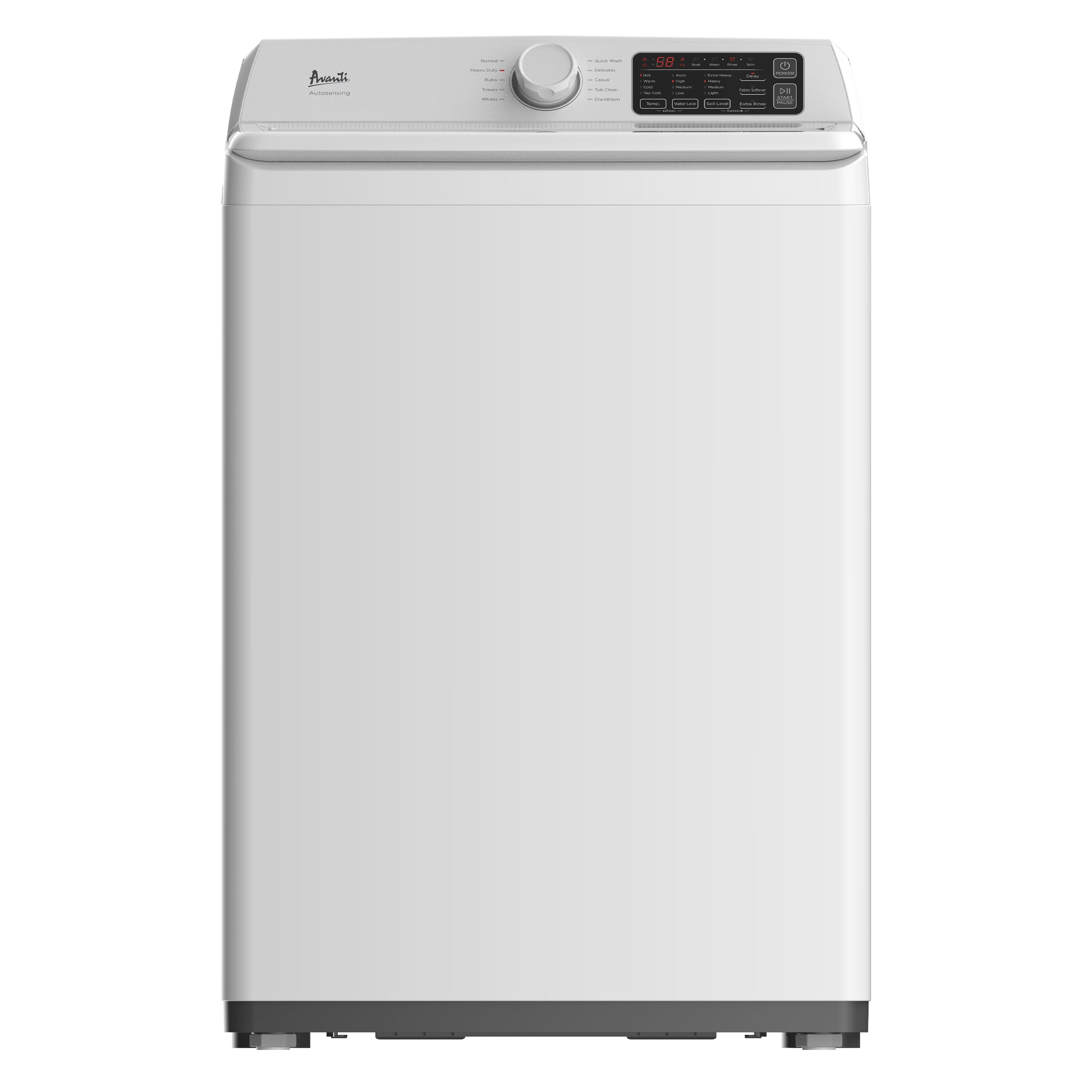 Avanti Compact Top Load Washer, 3.7 cu. ft. Capacity, in White (SLTW37D0W)