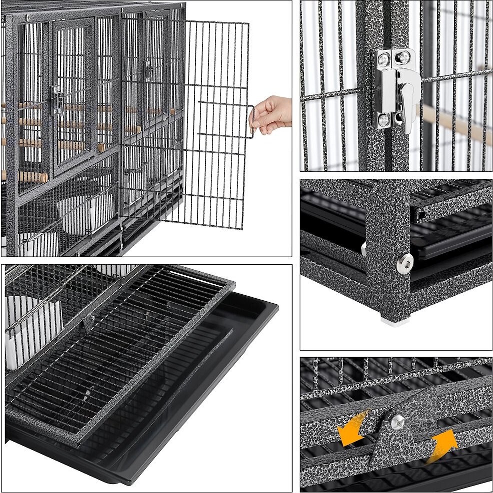 Yaheetech 18-in Wide Stackable Divided Breeder Cage