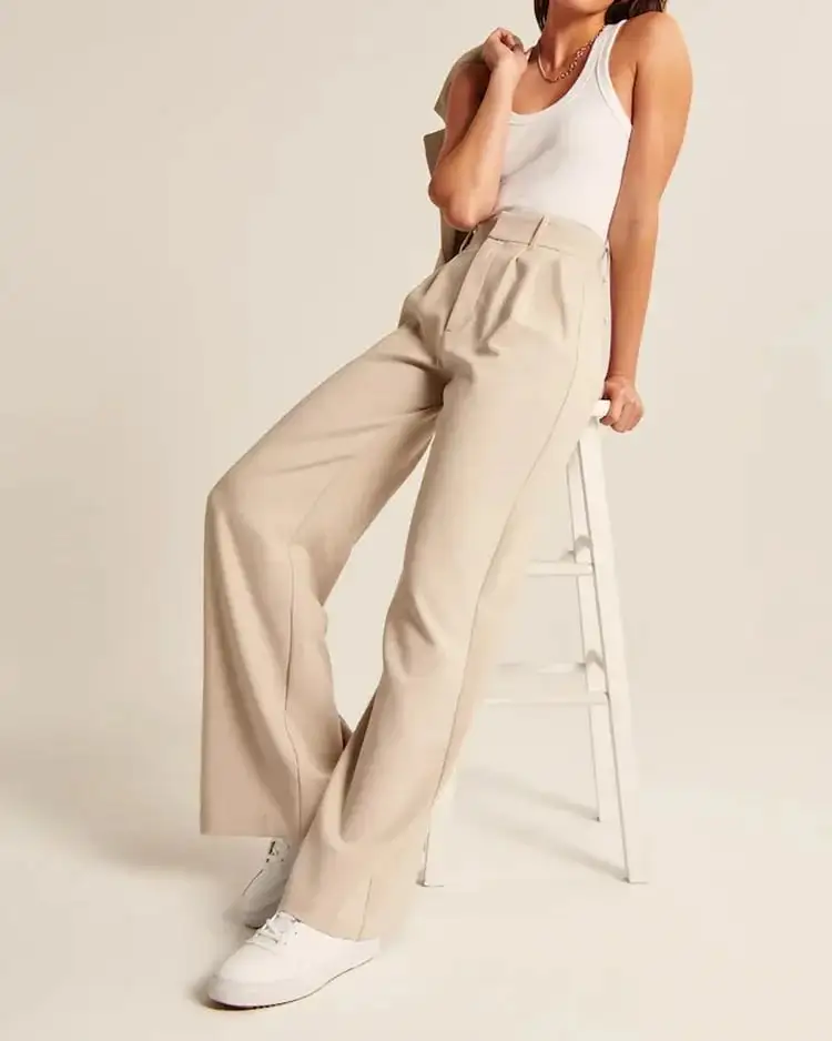 THE EFFORTLESS TAILORED WIDE LEG PANTS