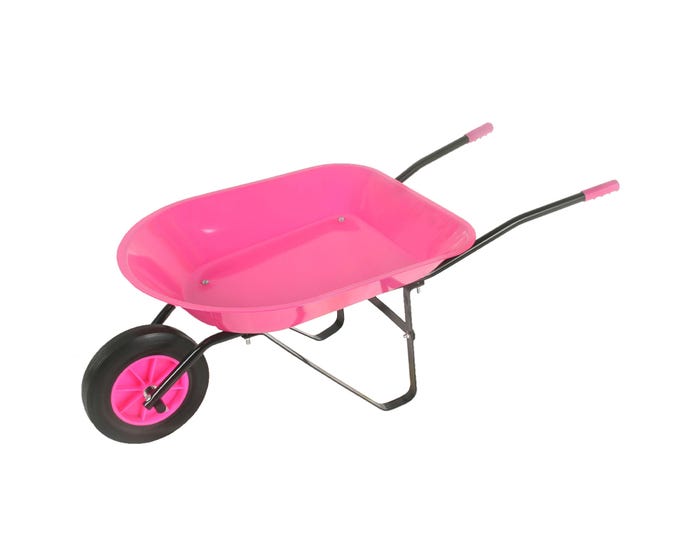 High Vis Pink Kids Wheelbarrow - KWB