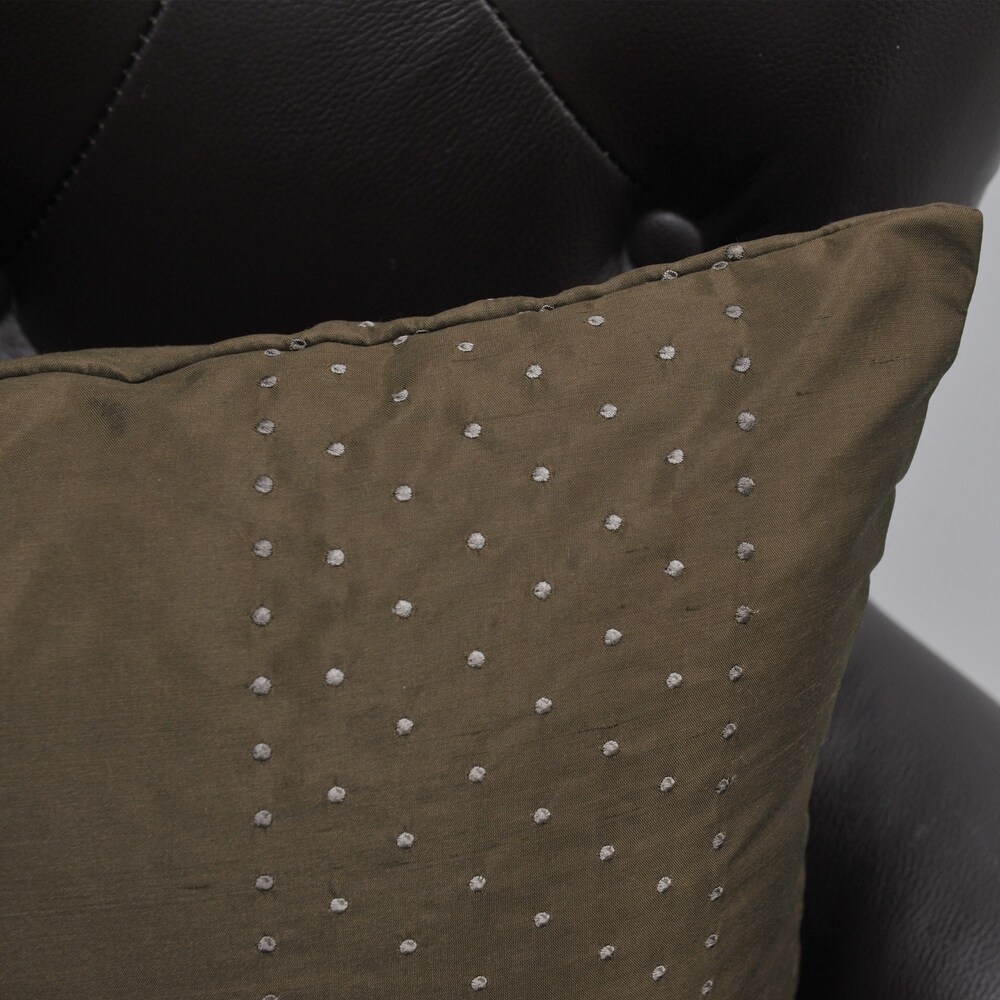 Marquesa Dots Slub Texture Pillow Shell 2 Piece Set  NO INSERT