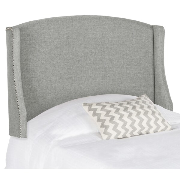 SAFAVIEH Austin Grey Wingback Linen Headboard (Twin) - - 16391403