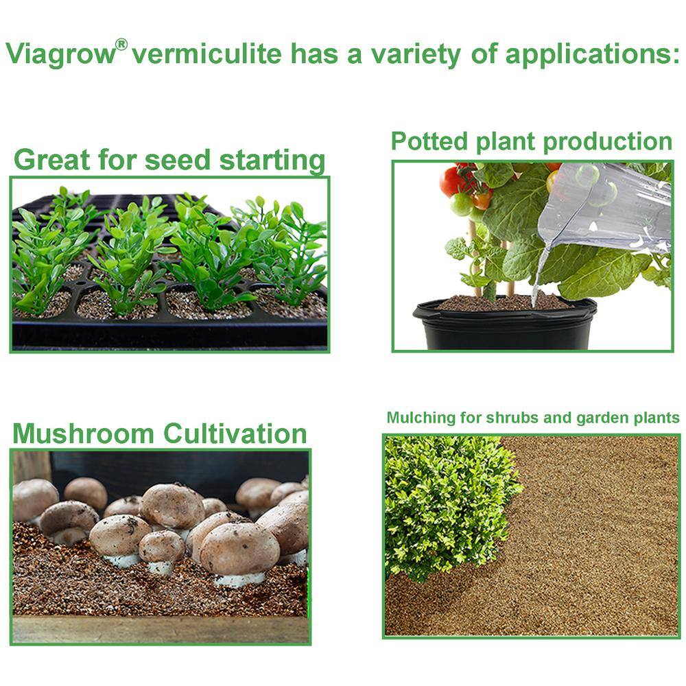 Viagrow 29 Qt. Bag Organic Perlite and Vermiculite Planting Soil Additive Growing Medium (2-Pack) VERPER1