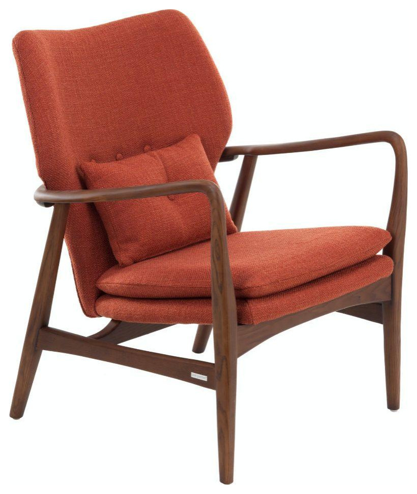 Red Accent Chair  Pols Potten Peggy   Midcentury   Armchairs And Accent Chairs   by Luxury Furnitures  Houzz