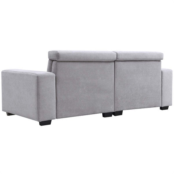 2-Seater Sectional Sofa Couch Loveseat with Multi-Angle Adjustable Headrest