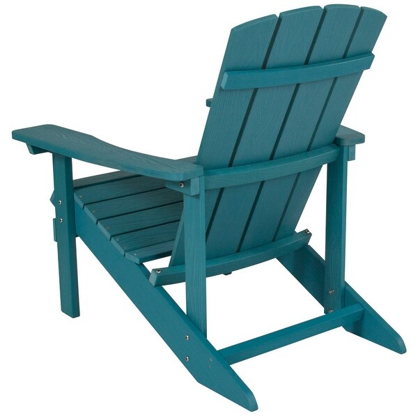 Outdoor AllWeather Poly Resin Wood Adirondack Chair