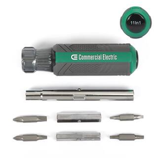 Commercial Electric Multi-Bit Screwdriver and Nut Driver (2-Pack) CE180605