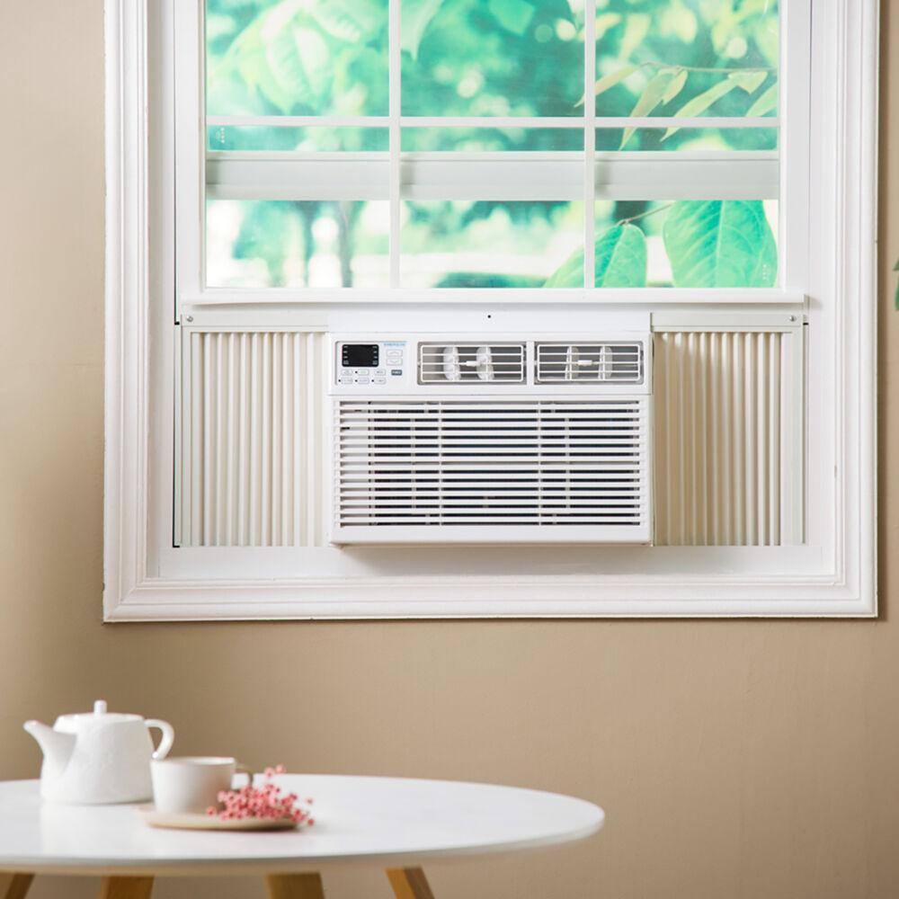 EQK 8000 BTU 115V SMART Window AC with Remote Wi-Fi and Voice Energy Star Cools Rooms up to 350 Sq. Ft. Timer EARC8RSE1