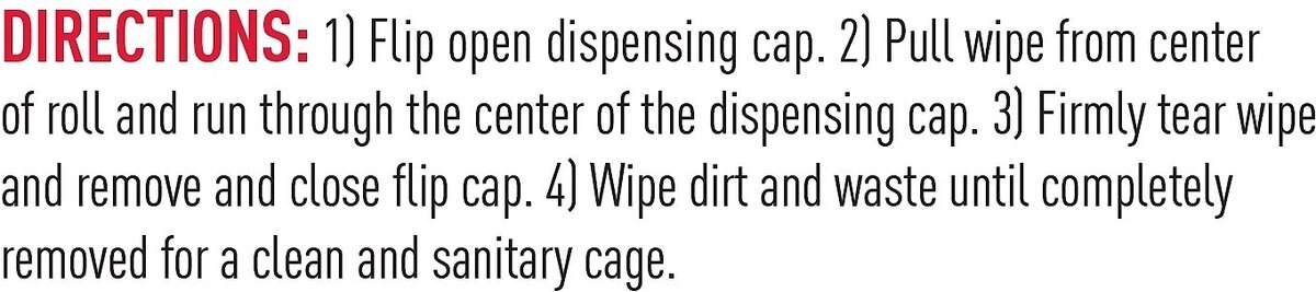 Nature's Miracle Small Animal Cage Scrubbing Wipes Removes Stubborn， Caked-On Debris， 30 count