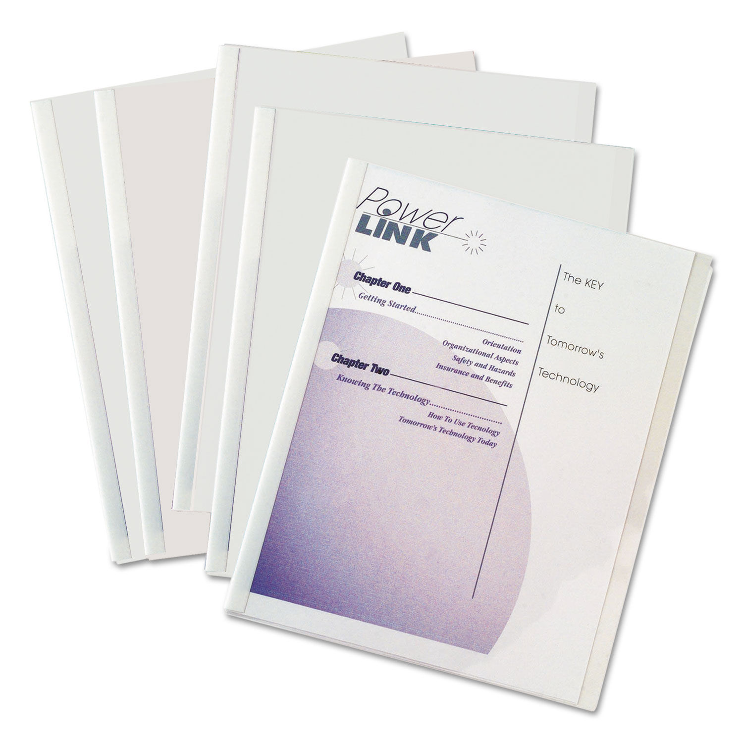 Vinyl Report Covers with Binding Bars by C-Lineandreg; CLI32457